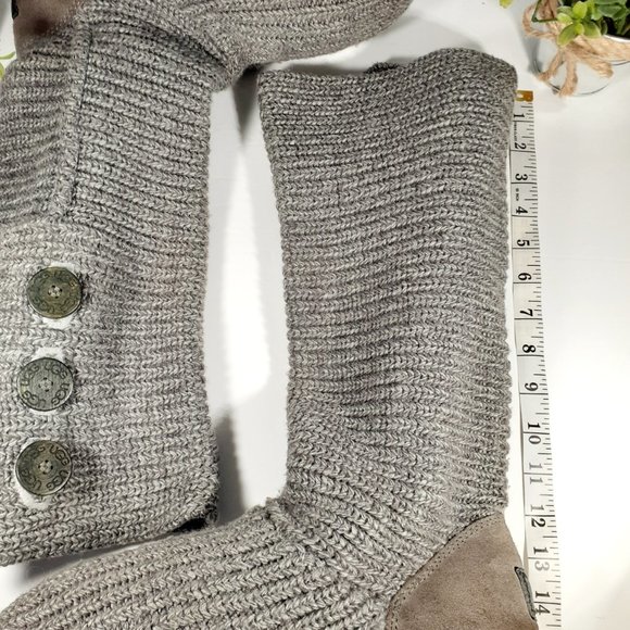 UGG Classic Candy Knit Grey Boot women size 9 - Picture 3 of 7